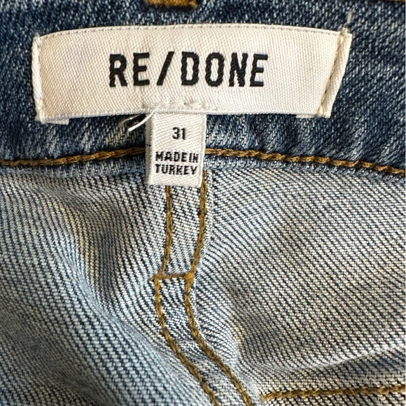 RE/DONE 70s Stove Pipe Straight Leg Comfort Stretch Jeans, size 31 - Picture 4 of 7
